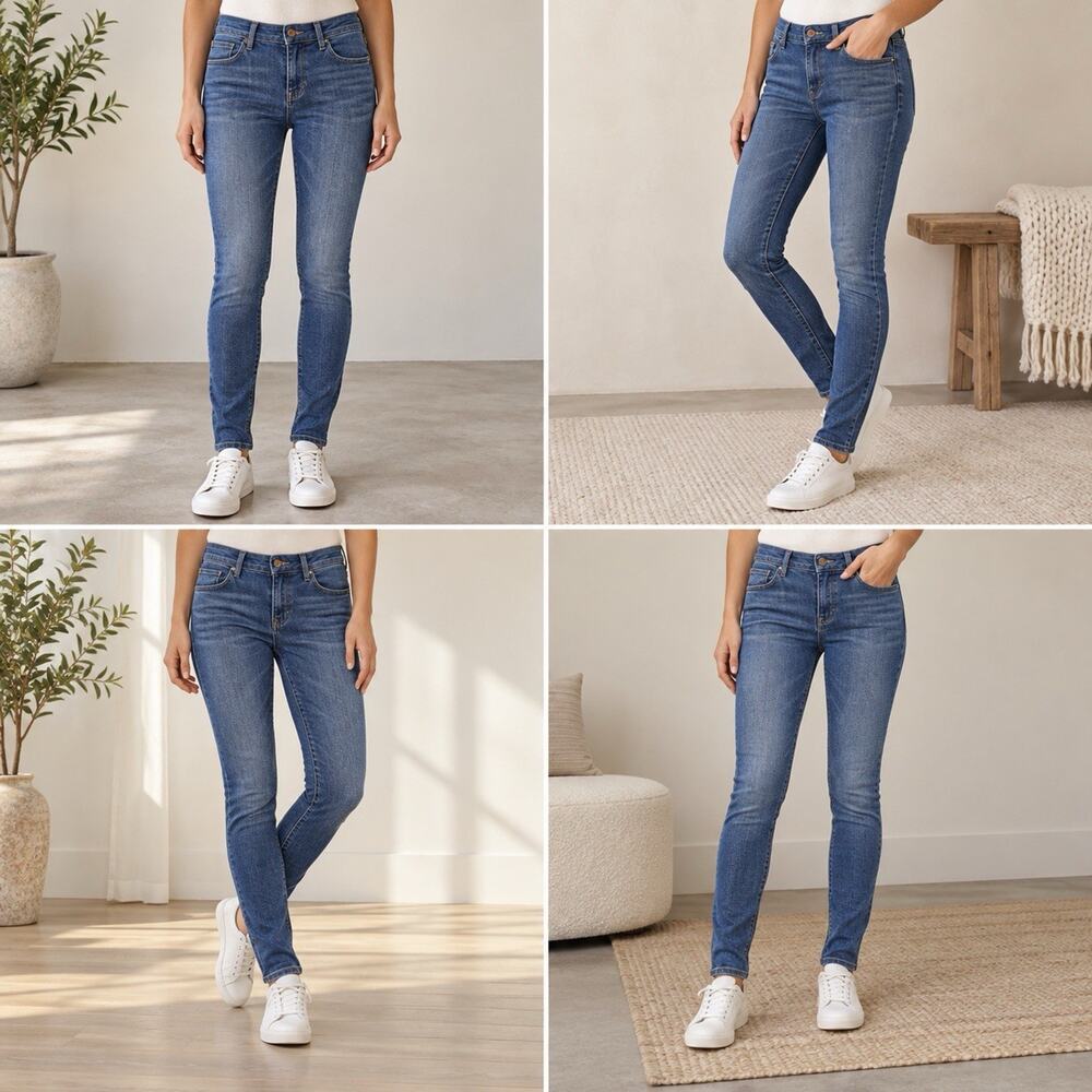 LC Lauren Conrad Jeans Womens 4 Blue Wash Denim Five Pocket